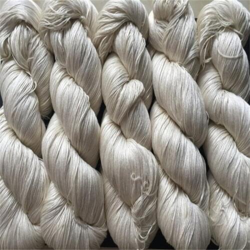 100g hank mulberry silk yarn Undyed natural 100% silk 120 hand knitting yarn