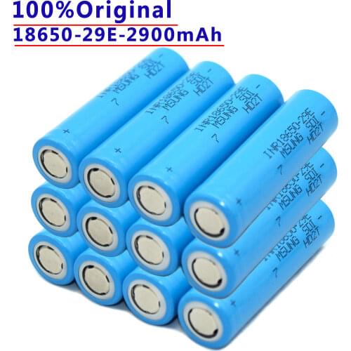 100% original.bateria recargabie de.li-ion.INR18650.29E.3.7v.2900mAh.INR18650.29E.20A.para.herramientas.electricas