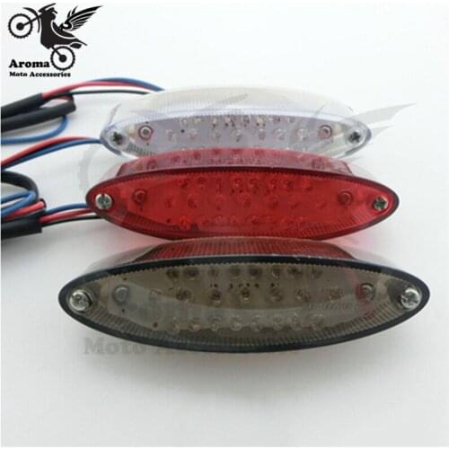 3 Colors Available ellipse motorcycle tail light motorbike brake red lighting motocross ATV Off-road moto dirt pit bike scooter