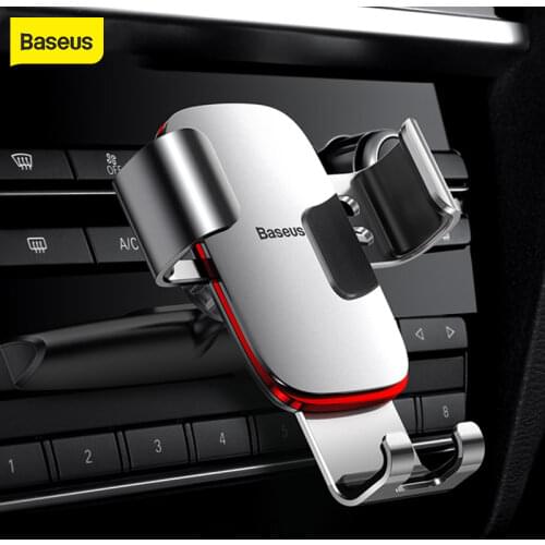 Baseus Gravity Car Phone Holder For iPhone X Xs 78 Samsung S9 Universal in CD Slot Car Holder For Mobile Phone Mount Holder