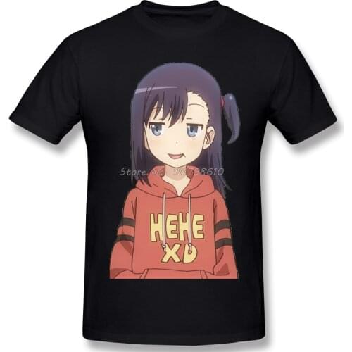 Non Non Biyori Men Cotton T Shirt Graphic HeheXD Hikage Oversized Tops Anime Men Tee Streetwear Harajuku