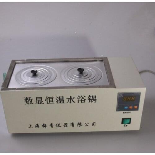 HH-2 Double holes Electrothermal digital display thermostat water bathtemperature water bath pot free shipping