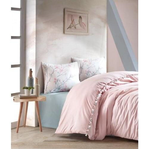 Cotton Box Turkey Double Duvet Duvet Cover Bed Sheet Pillowcase King Size Duvet Cover Bedding 100% Cotton Bedroom 4 Piece Candy