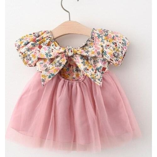 Summer Princess Baby Girl Dress 1st Birthday Party tutu Dress Floral Baptism Dresses For Girls Newborn Infants Clothes Vestido