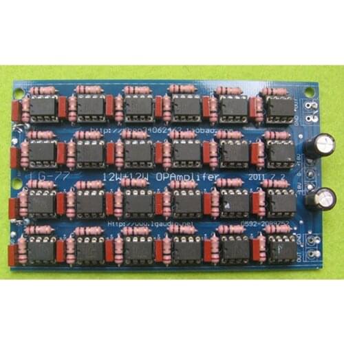 LG77 24pcs AD827 equipped with ultra-low distortion 12W+12W headphone amplifier board, suitable for high-end headphones