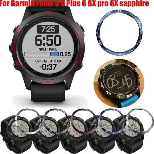 Anti Scratch Protection Ring Metal Cover For Garmin Fenix 6/Fenix 6X Pro/Fenix 5/5X Plus Watch Dial Bezel Ring Styling Case