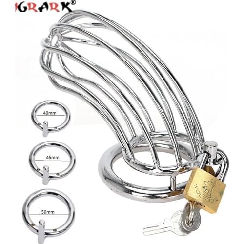 Metal Bird Penis Sleeve Cock Cage Male Chastity Device Penile Lock BDSM Bondage Erotic Product Sex Toys For Men Adults Supplies
