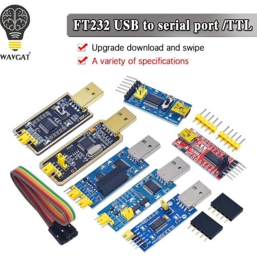 WAVGAT FT232RL FTDI USB 3.3V 5.5V to TTL Serial Adapter Module for Arduino FT232 Mini Port.Buy a good quality Please choose me