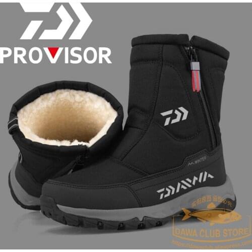 2021 New Snow Boots Daiwa Fishing Shoes Breathable Non-slip Shoes Winter Outdoor Warm Boots Waterproof Boots Fishing Snow Boots