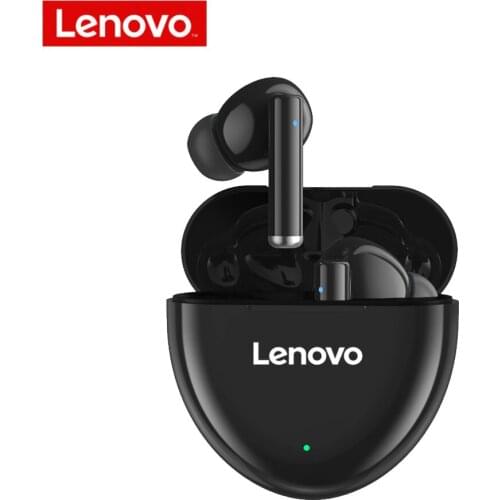 Lenovo 2021 New Original HT06 Wireless Headset Noise Reduction BT 5.0 Headphones with Mic In-ear Sports Earbuds HiFi Sound