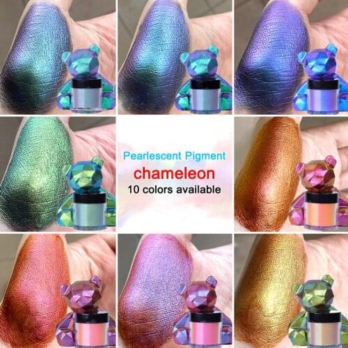 New Color Changing Light Powder DIY Epoxy Manicure Pigment Makeup Eye Shadow Color Changing Pigment Filler Jewelry Making Tool