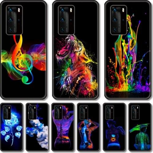 Creative custom Phone Case For Huawei Honor 20 10 9 8 N Pro Lite A C RU black cell shell