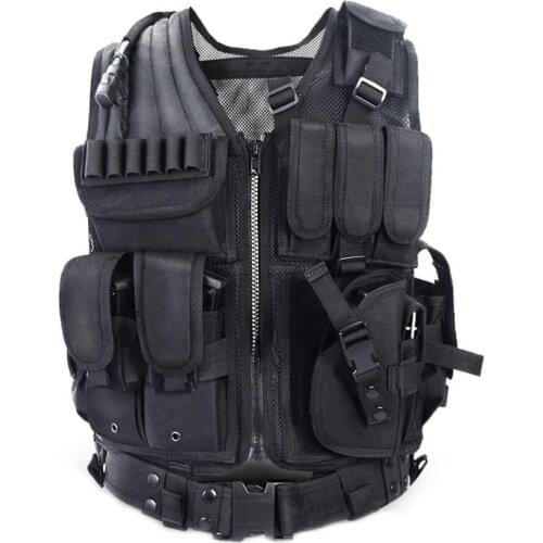 Adjustable Military Mens Tactical Camouflage Vest Outdoor Hunting CS Shooting Hunting Vest Clothing F4Z8