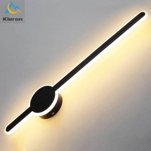 Modern Minimalism High-light Acrylic Led Wall Lamps Living Room Bedroom Study Bedside Wall Light Room Decorative Strip Wall Lamp