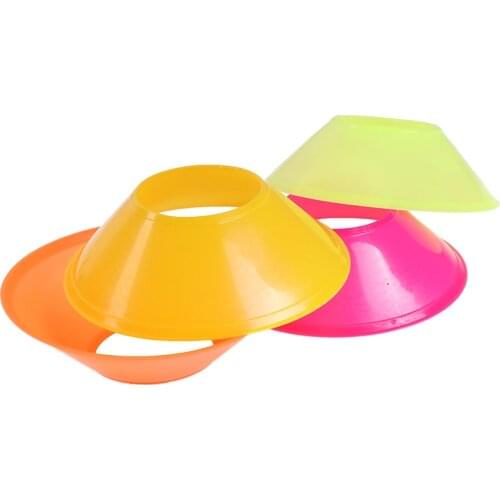 10Pcs Soccer Training Sign Dish Pressure Marker Discs Marker Bucket PVC Sports Accessories Resistant Cones