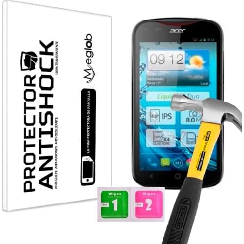 Protector de Pantalla Anti-Shock Anti-Golpe Anti-arañazos Compatible con Acer Liquid E2