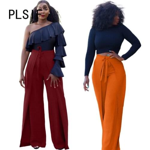 High Fashion Brief Sexy Women Long Pant Solid High Waist OL Casual Trousers Autumn Capris