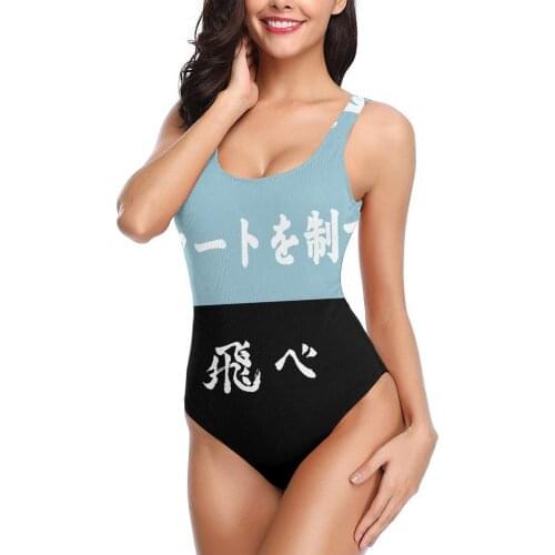 Women 2021 Exotic Bikinis Fukurodani Karasuno Women Swimsuit One Piece swimsuit Anime Harajuku Kawaii Beach wear For Women