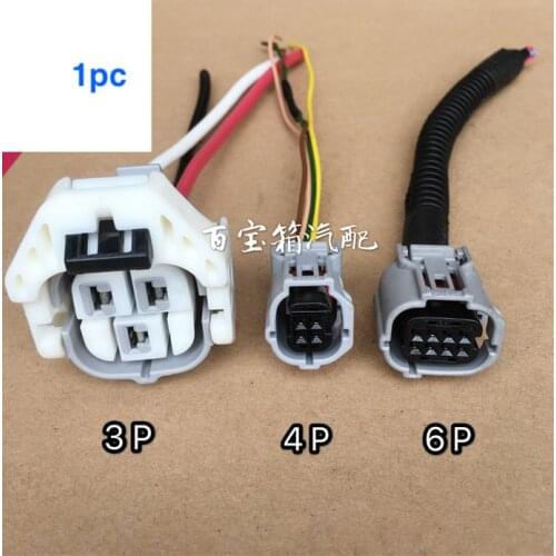 1pc used for Toyota Prado crown electronic power steering collision sensor for Nissan solenoid valve plug 3PIN 4PIN 6PIN cable