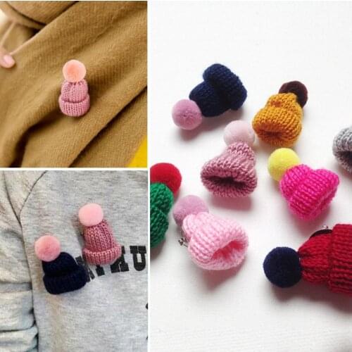 Fashion 10pcs/lot Multiple Color Wool hat handmade diy Earrings Material Package Hair Accessories Decoration Supplies