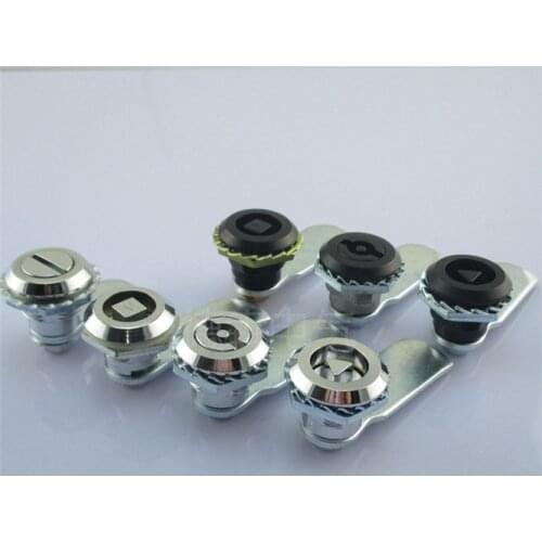 100pcs DHL Cylindrical lock Rotary tongue lock Square shape Handle lock Distribution box control cabinet switch cabinet door