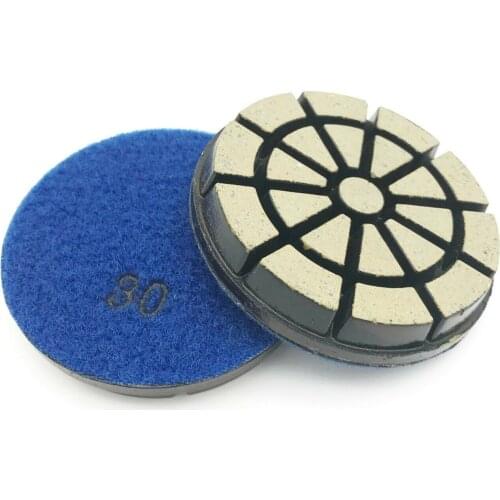 3" Ceramic Transitional Diamond Grinding Pads wet/dry use hybrid polishing pad