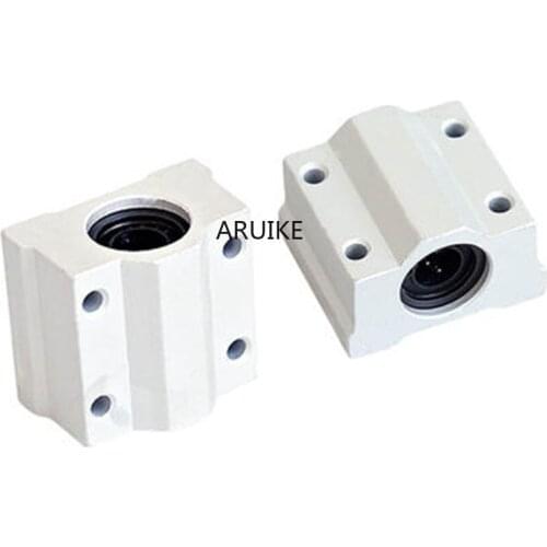 4pcs SCS8UU SC8UU 6mm/8mm/10mm/12mm/16mm/20mm Linear Motion Ball Bearing CNC Slide Bushing for linear shaft DIY 3D printer part