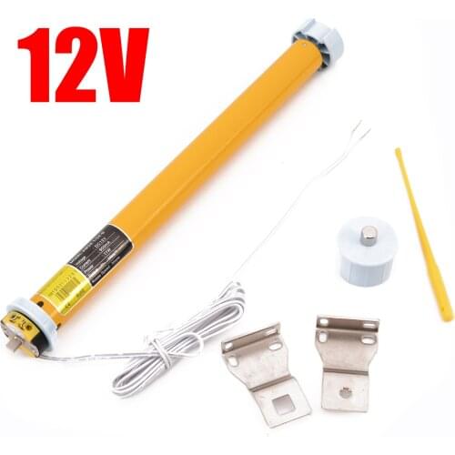 1 Set Automatic DIY Electric Roller Blind Shade Tubular Motor Kit DC 12V 30RPM Home Decor Blinds Shades