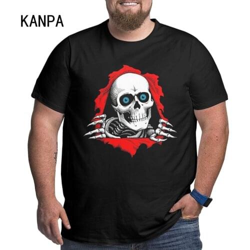 Personalized Fashion Skull Mens Oversized T-Shirts Skeleton Graphic Cotton T Shirts Cotton 6XL 5XL Plus Size Tops Tee Man 2021