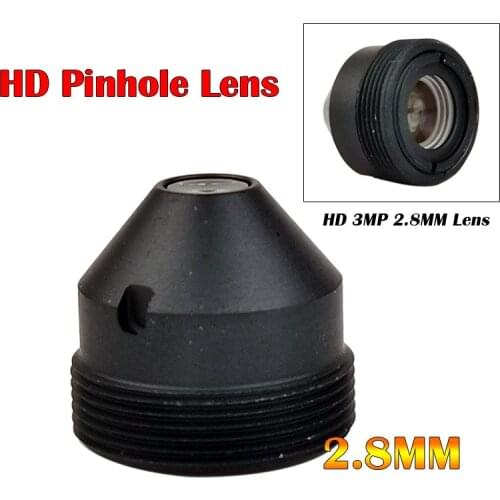 HD CCTV Pinhole Lens 3.0Megapixel 2.8mm Lens M12*0.5 Mount mini 1/2.7" Image Format cctv camera lens