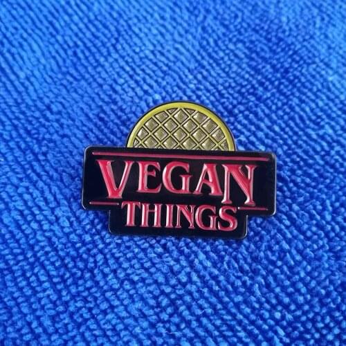 Vegan Things Enamel Pin Badge Brooches Metal
