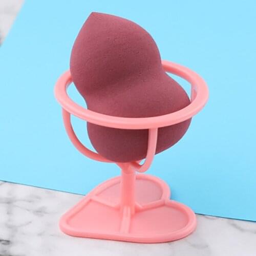 Cheap Makeup Puff Rack Sponge Holder Beauty Makeup Powder Puff Blender Storage Rack Sponge Drying Stand Holder Beauty Tool 1pc