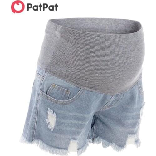 Джинсовые шорты для беременных PATPAT China At AliExpress