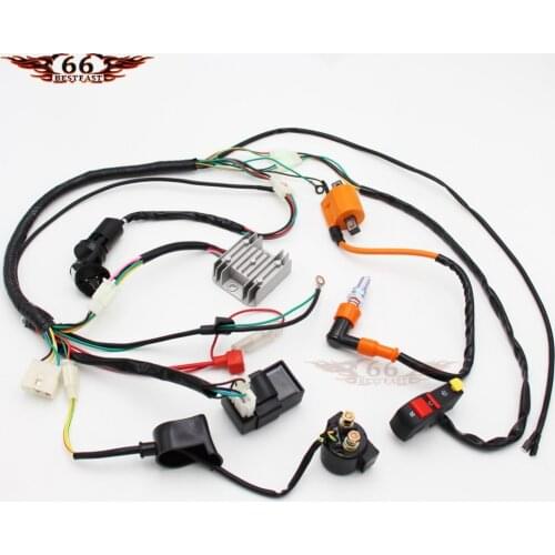 Full Electrics Wiring Harness Performance Coil CDI 150 200 250cc 300cc ATV Quad Bike Buggy Go Kart new