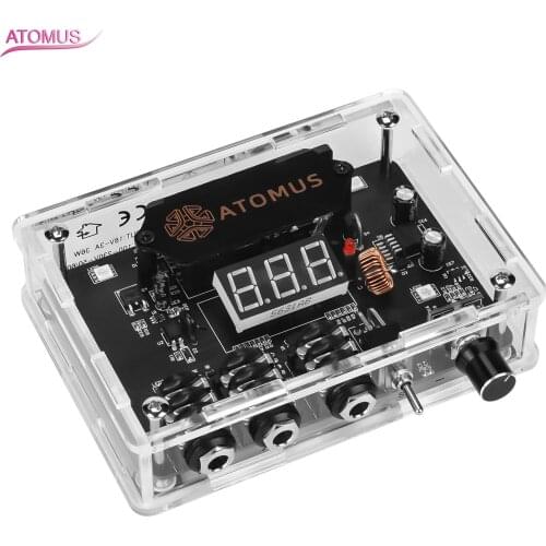 ATOMUS Professional 3A LED Tattoo Power Supply with Voltage Colorful Change for Coil And Rotary Tattoo Pen Gun Machines
