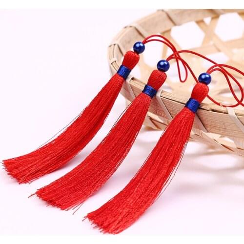 Sapphire Blue Beads Tassel Blue Gold Tassel Tassel Gift Box Invitation Card Festive Wedding Candies Box Invitation Card Bookmark