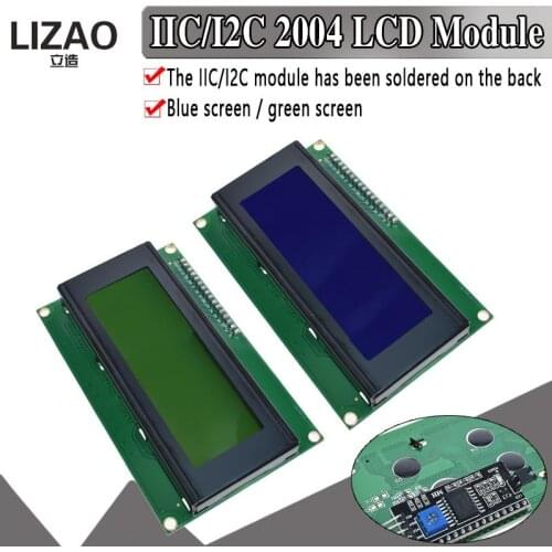 IIC/I2C/TWI 2004 Serial Blue Green Backlight LCD Module for Arduino UNO R3 MEGA2560 20 X 4 LCD2004