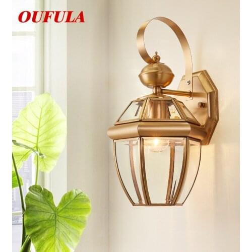 FAIRY Modern Wall Lamps Brass Light Outdoor Waterproof Contemporary Decorative For Balcony Courtyard Corridor Villa Duplex