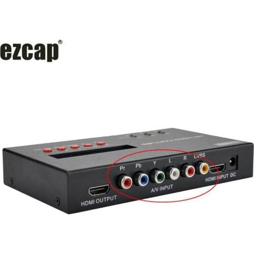 USB 2.0 1080P Audio Video Capture Card HDMI CVBS Time Scheduled Recording Game Record Mic Input Loop Windows OBS Live Streaming