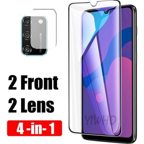 4 in 1 Protective Glass On Honor 9A Screen Protector Tempered Glas Film For Huawei Hono 9 A Honor9A 6.3" MOA-LX9N Protection