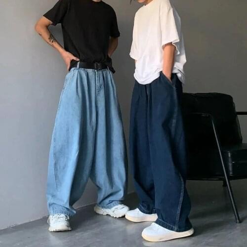 Womens Couple Oversize Jeans Boyfriend Hip Hop Jean Summer Autumn Harajuku Pants High Waist Funny Jeans Loose Stright Trousers