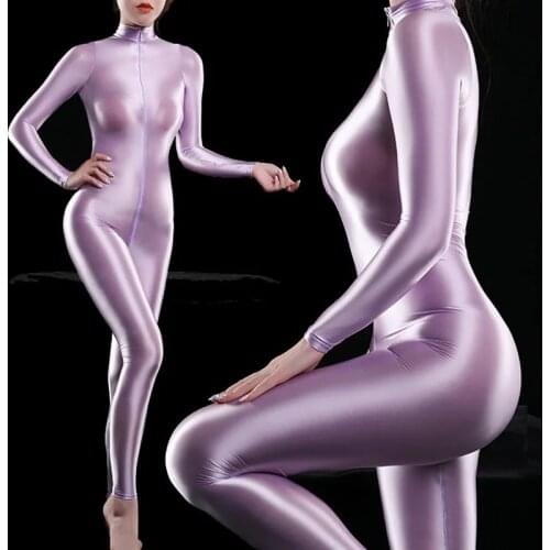 2021 Yoga Sets One Piece Sports Clothing Women Gym Suit Sexy Jumpsuit Shiny Double Zipper Workout Seamless Leggings Fitness Sets