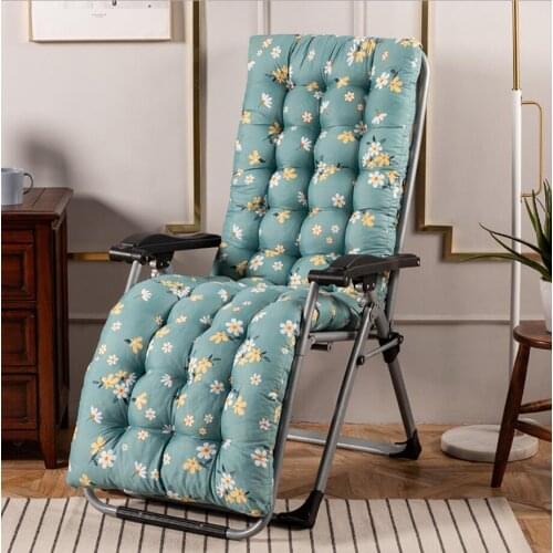 Winter Foldable Deck Chair Cushion Solid Colors Thicken Non-Slip Cane Chair Sofa Office Seat Mat Tatami Mats Casual Cushion