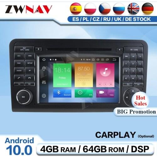 2 Din Android Multimedia For Mercedes Benz ML CLASS W164 ML300 ML350 2005 2006-2012 Receiver Audio Stereo Player GPS Head Unit