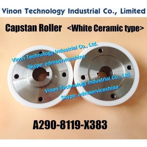 A290-8119-X382 Pinch Roller F421 Ø80x47x22Tmm Feed Section (Please select the materials of Black Ceramic or White Ceramic type)