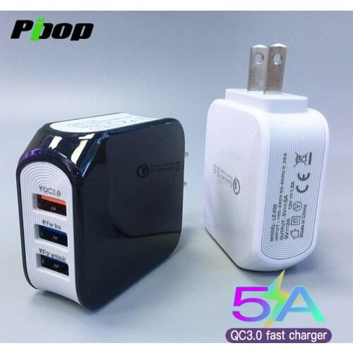 Adapter Quick Charging 3.0 5A USB Wall Charger QC3.0 EU US Plug for Samsung Huawei XiaoMi
