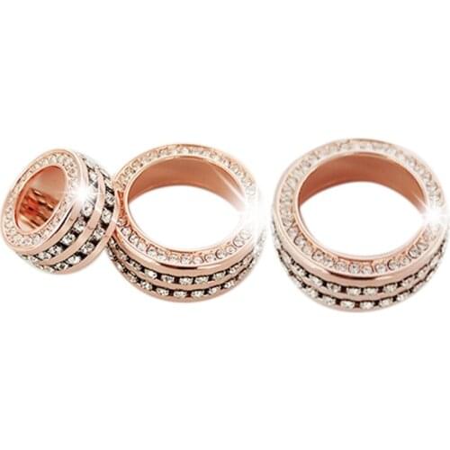 Airspeed Diamond Air Conditioner Knobs Covers AC Knob Cap Ring for -BMW 1 2 3 4 Series F20 F30 Car Styling