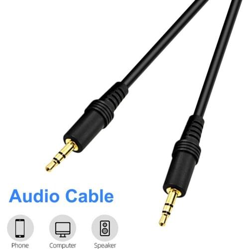 3.5mm Audio Cable Black Male To Male AV Cable 1.5 Meters For Mobile Phones MP3 MP4 Tablet Computer Cord Drop Shipping Wholesale