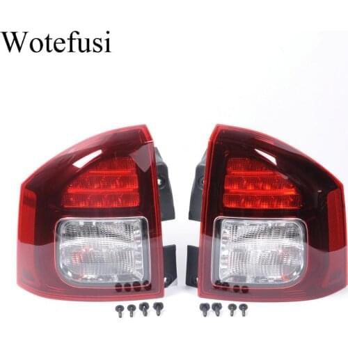 Wotefusi 2pcs Car ABS Plastic Taillights Fit for Jeep Compass 2014 2015 2016 [QPA642]