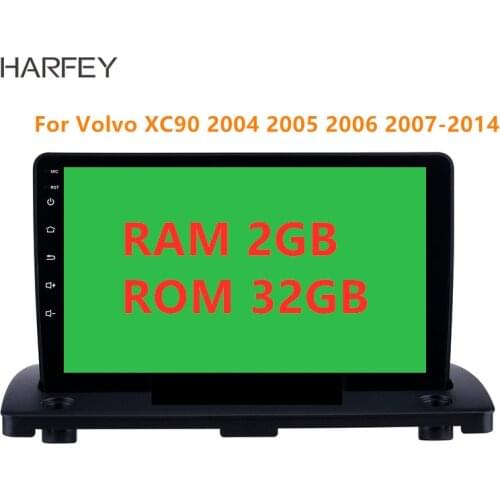Harfey Android 8.1 9 inch Car GPS Multimedia Player for Volvo XC90 2004 2005 2006 2007-2014 support WIFI SWC Mirror link